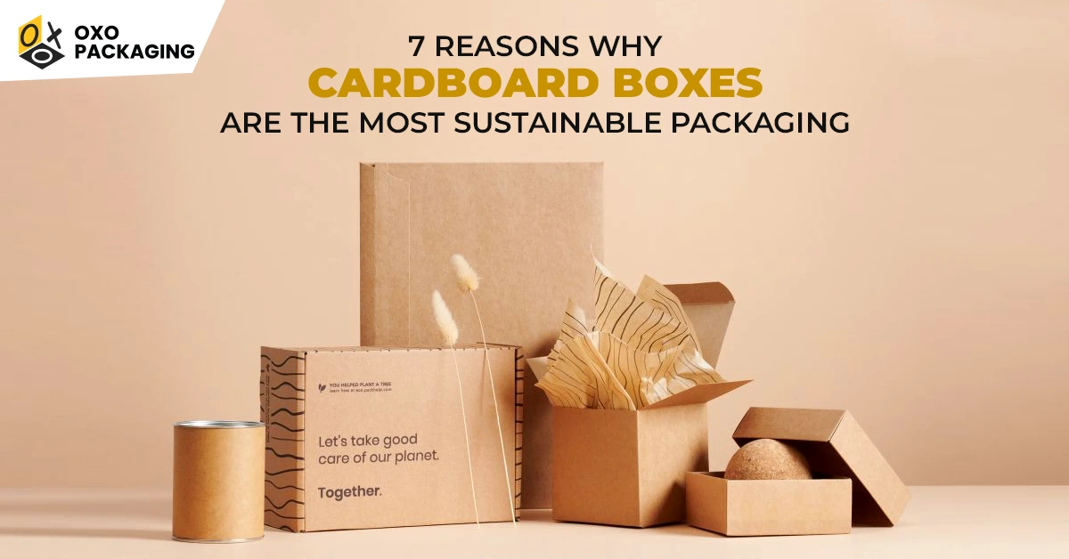 Stack of cardboard boxes illustrating the sustainability benefits of using eco-friendly packaging.