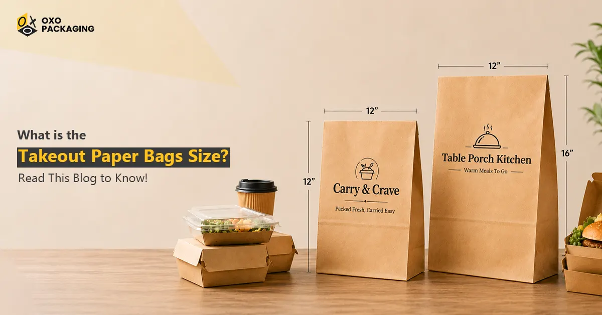 what is the takeout paper bags size