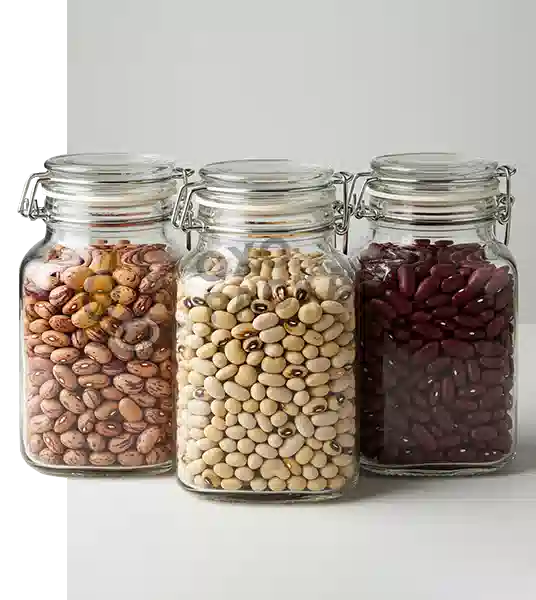 8 oz square glass jars