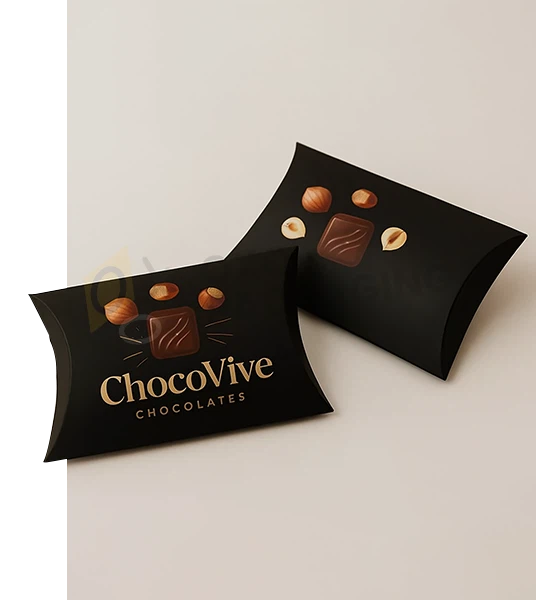 Black Pillow Boxes bulk