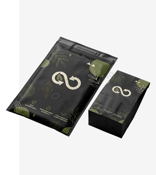 black compostable mailers bulk