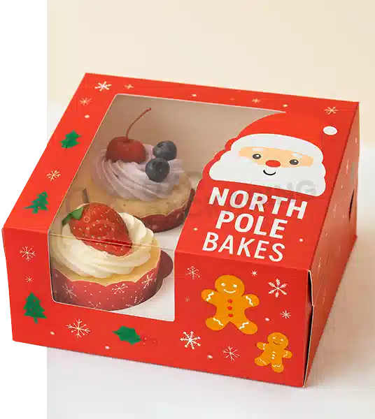 christmas cupcake boxes wholesale