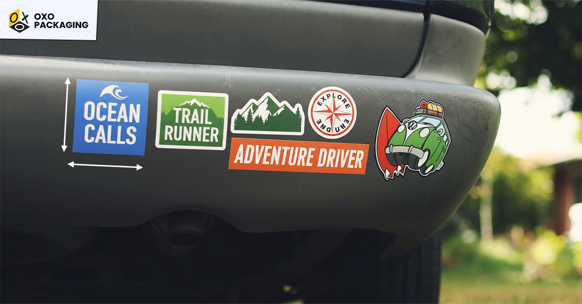 bumper sticker dimensions