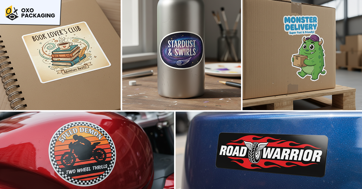 common shapes of the popular stickers