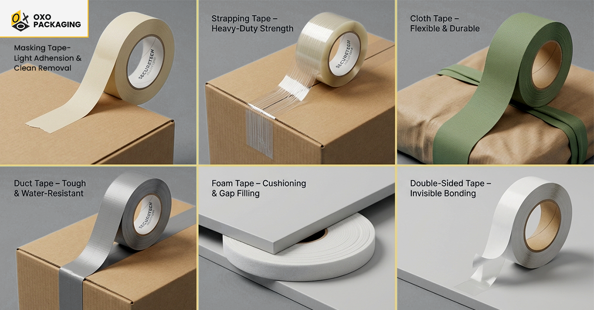 explore 6 different types of packaging tape
