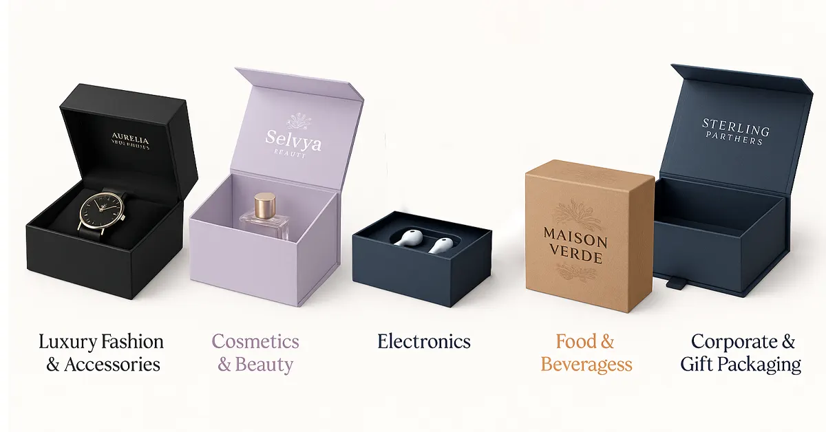 industries where rigid boxes can be used