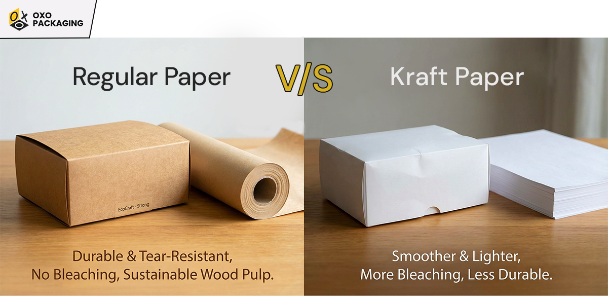 kraft paper vs regular paper