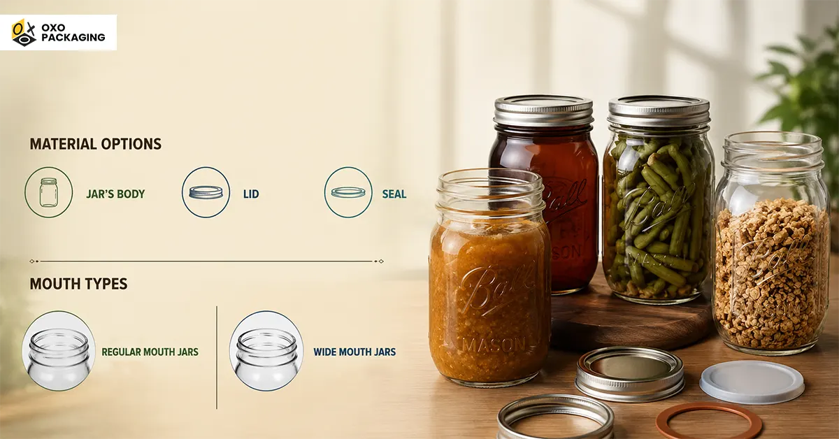 material options to build mason jars
