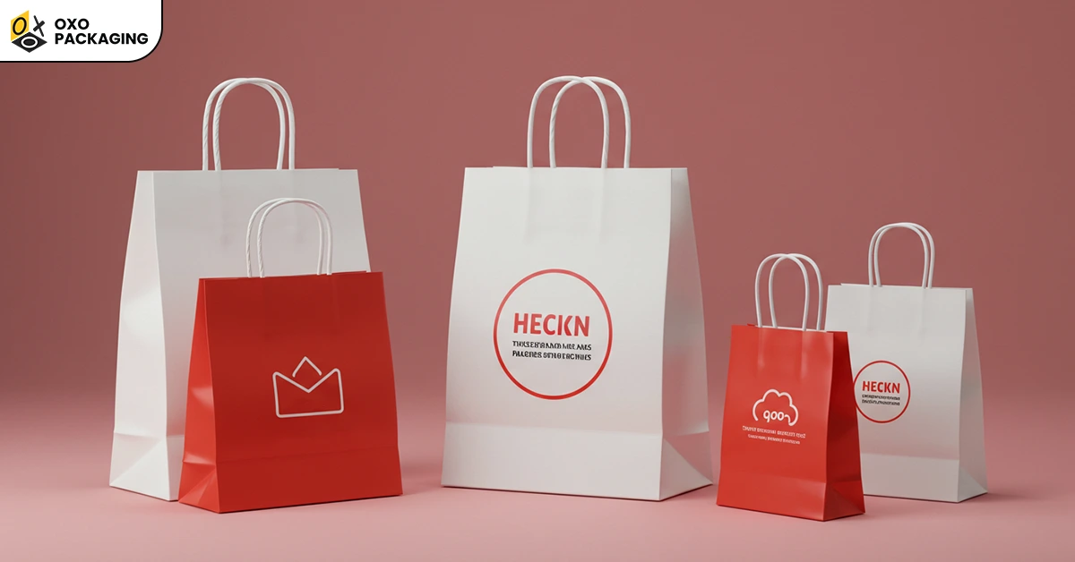 paper bags with logo and design