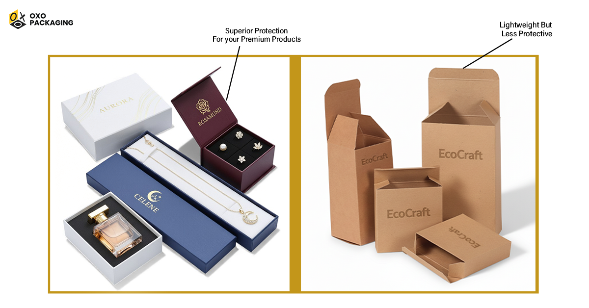 pros and cons of rigid and folding carton