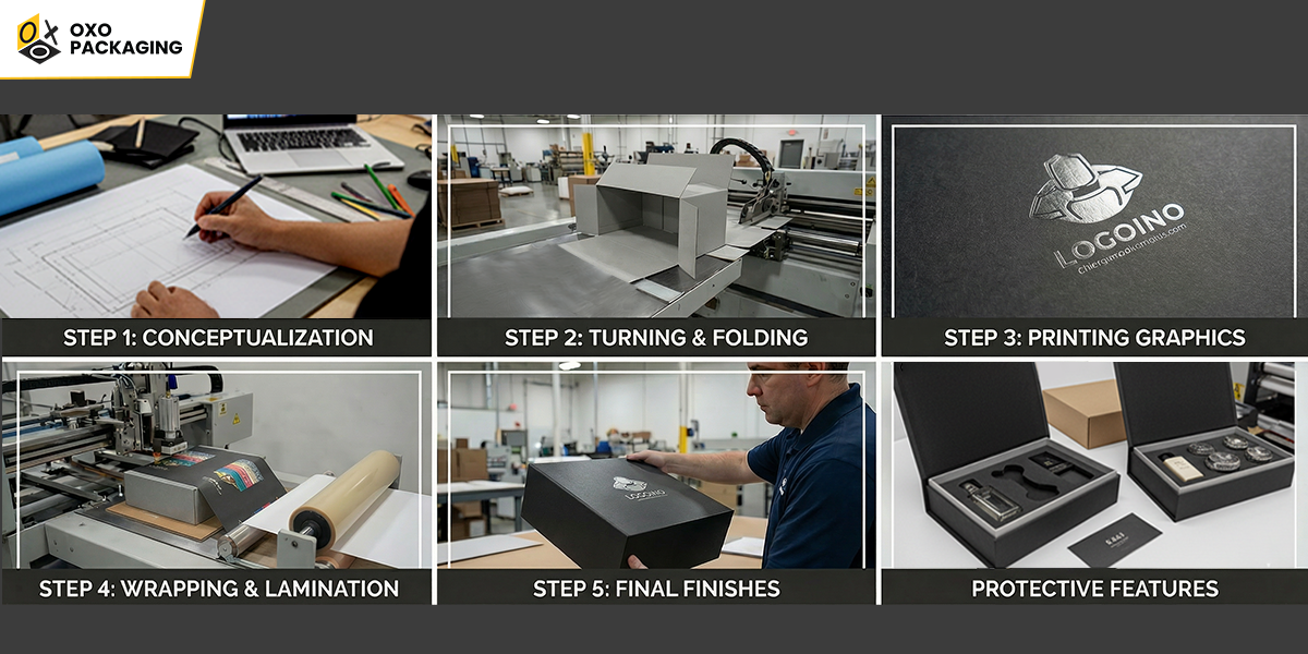 rigid boxes are made from scratch