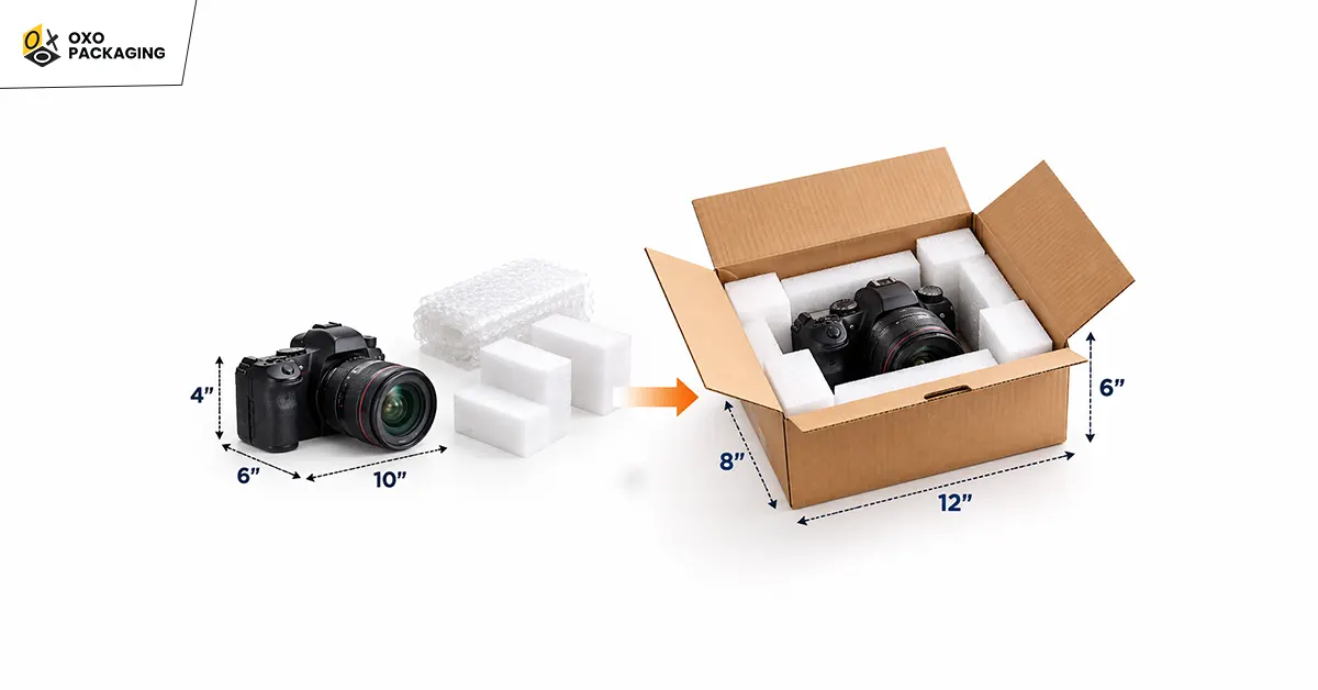 step 3 calculate space for protective packaging