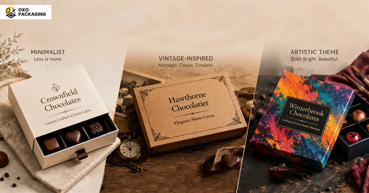 theme related chocolate box designs