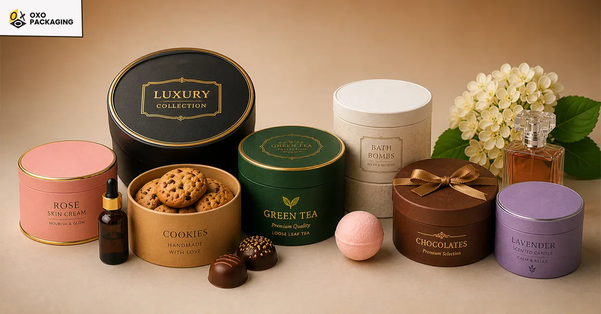 top uses of round boxes in packaging