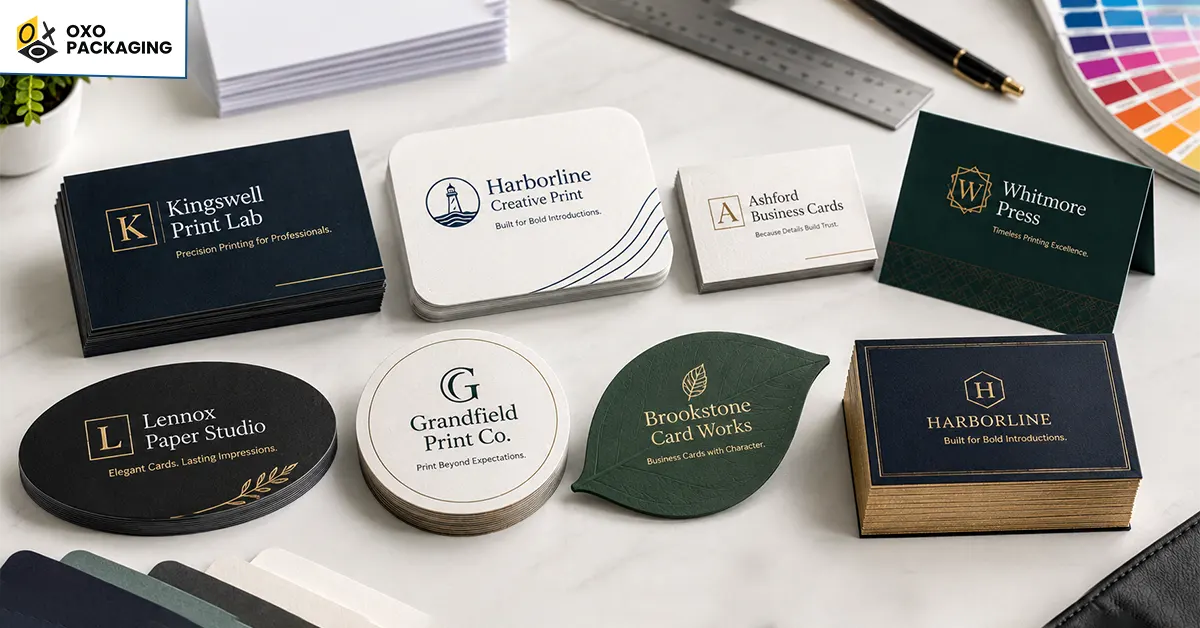 types of business cards