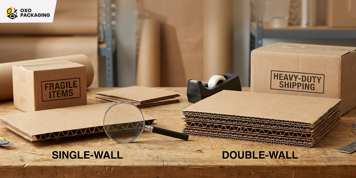 types of corrugated fiberboard