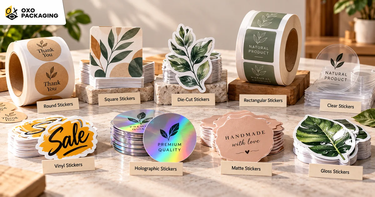unique popular types of marketing stickers