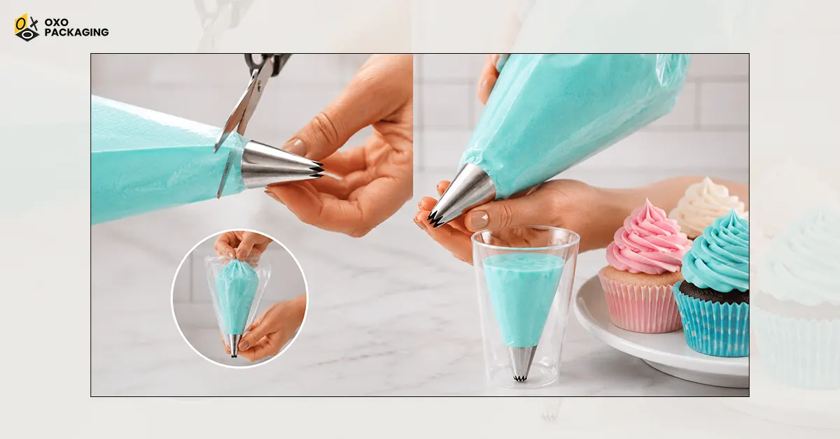 using a piping bag without a coupler