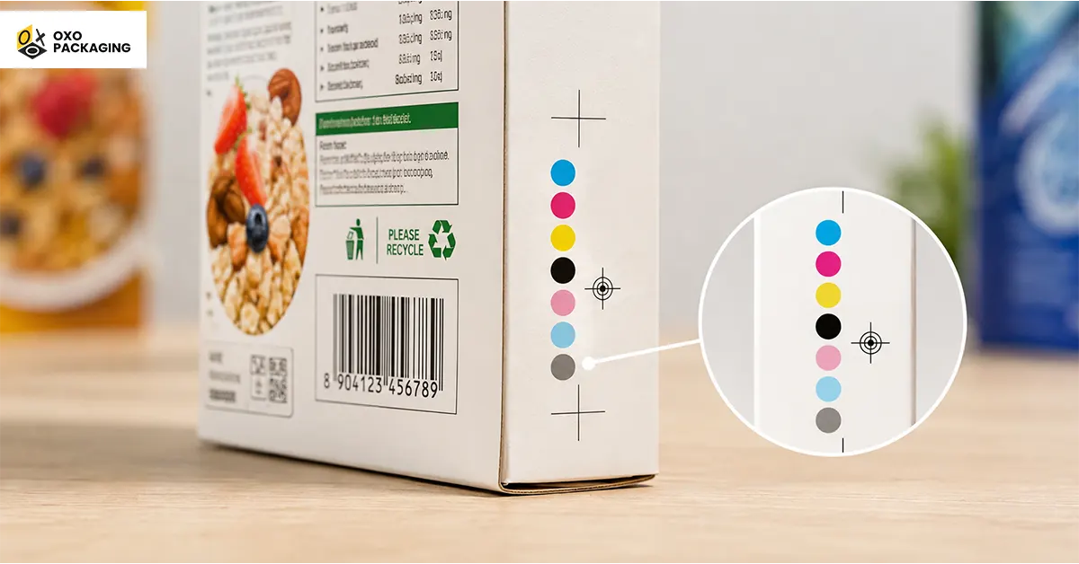 what do the colored dots on packaging mean