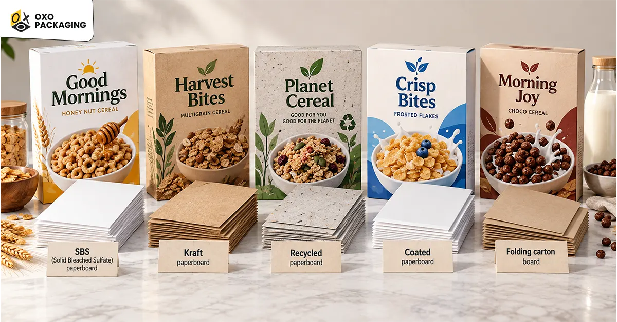 what materials are cereal boxes made of