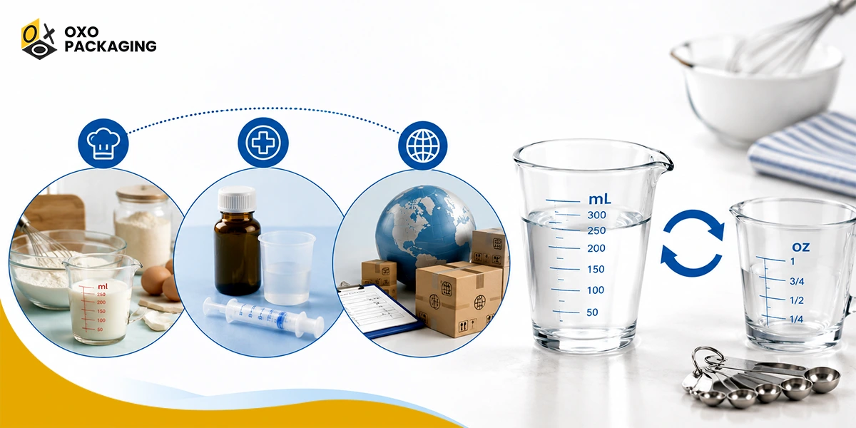 why do we need to convert millilitres to ounces
