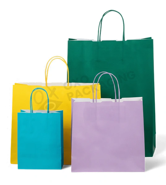 coloured paper bags bulk