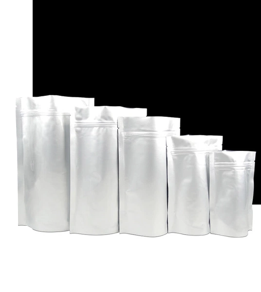 custom 1.2kg matt silver mylar bag