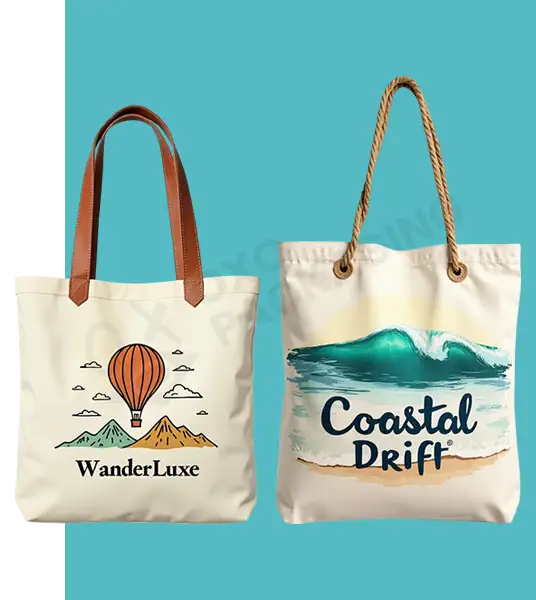 custom canvas bags with zipper