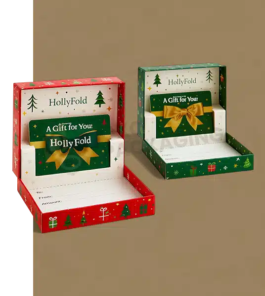 custom christmas gift card boxes