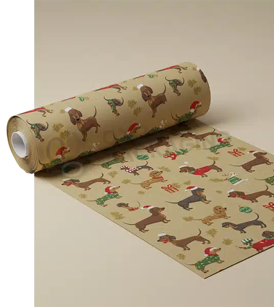 custom dachshund wrapping paper