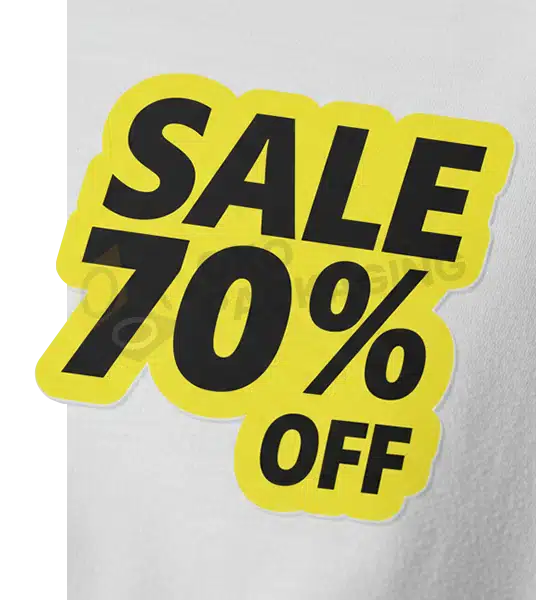 Custom Discount Sticker