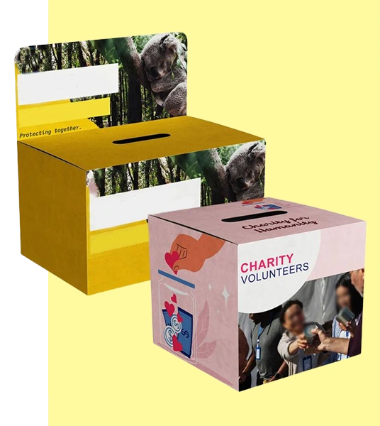 custom donation boxes