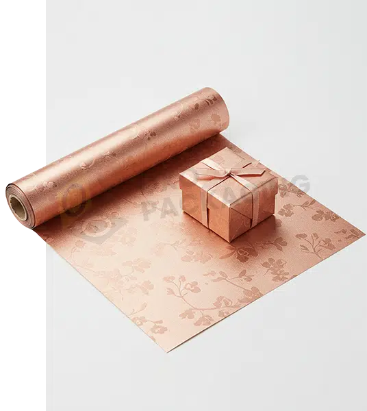 custom rose gold wrapping paper
