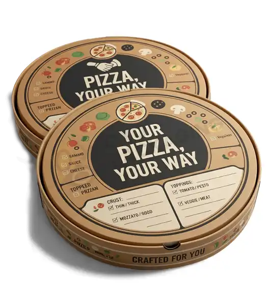 custom round pizza box bulk