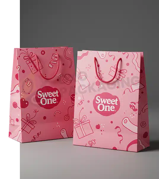 pink gift bags bulk