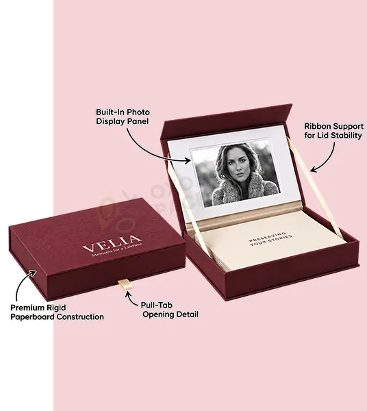 printed photo presentation boxes