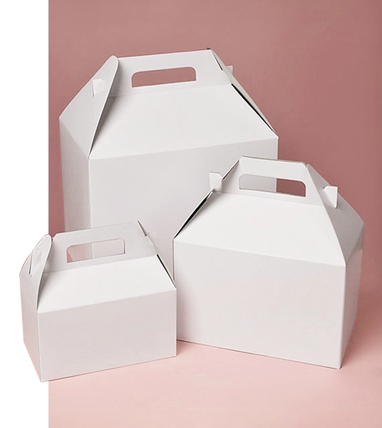 white kraft box with lid