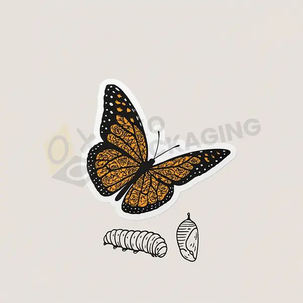 3d butterfly decals
