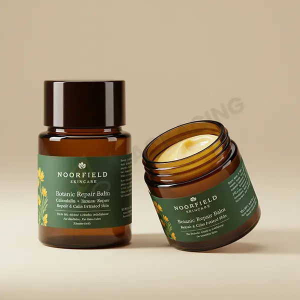50 ml cosmetic jar amber