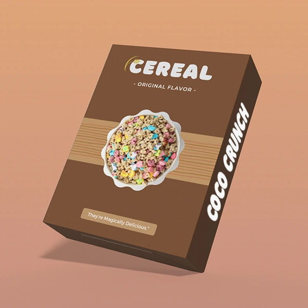 Colorful Cereal  Box oxo