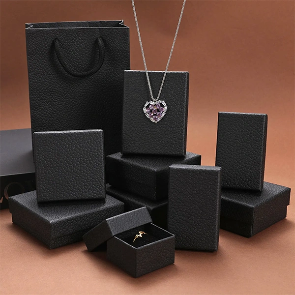 Custom Black Jewellery Box OXO Packaging AU