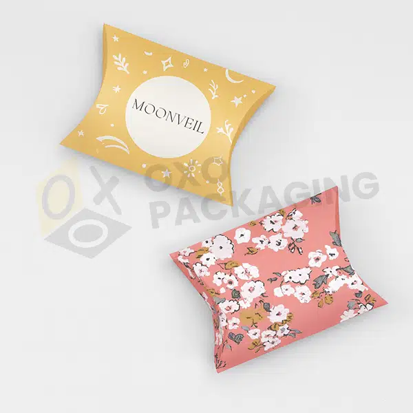 Custom Fancy Paper Pillow Boxes