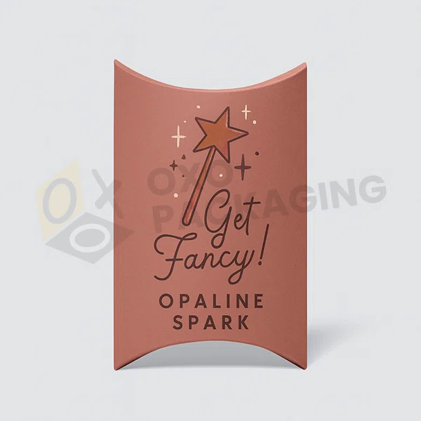 Custom Printed Fancy Paper Pillow Packaging Boxes