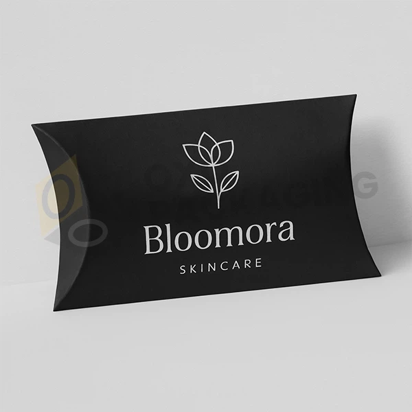 Printed Black Pillow Boxes
