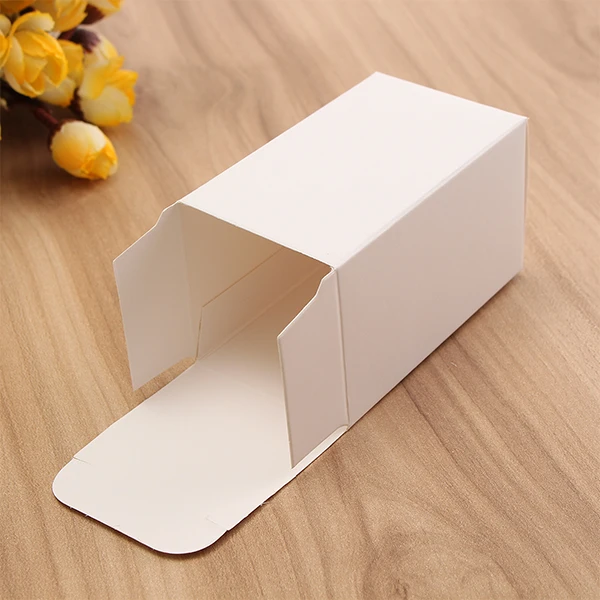 White cardboard boxes