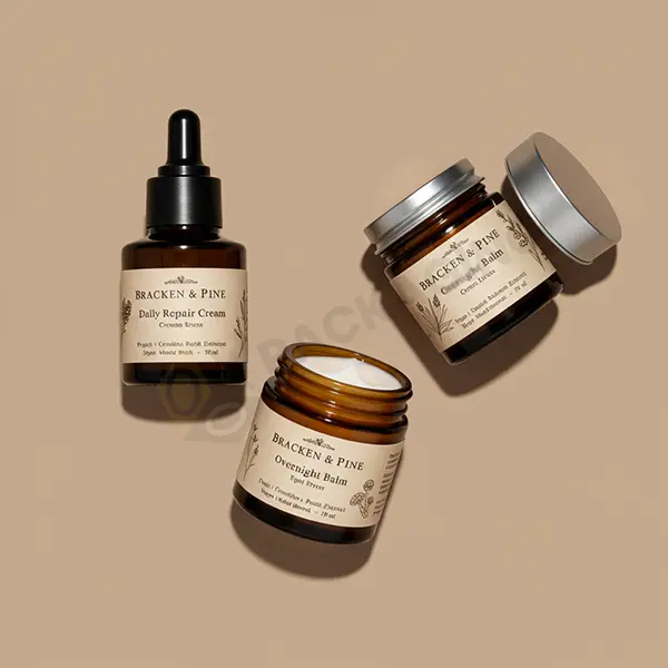 Amber Cosmetic Jars