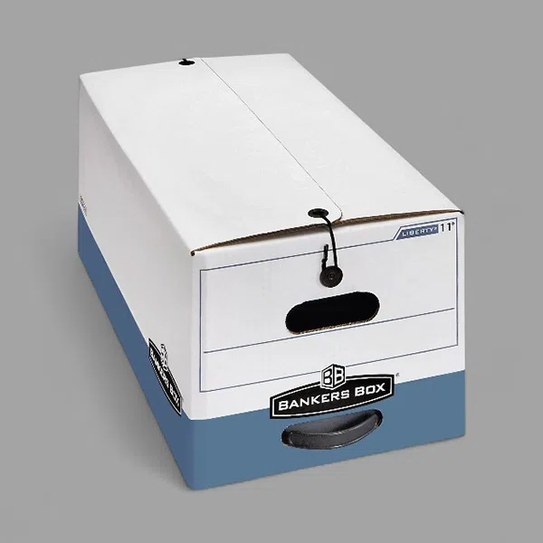 bankers boxes with lids
