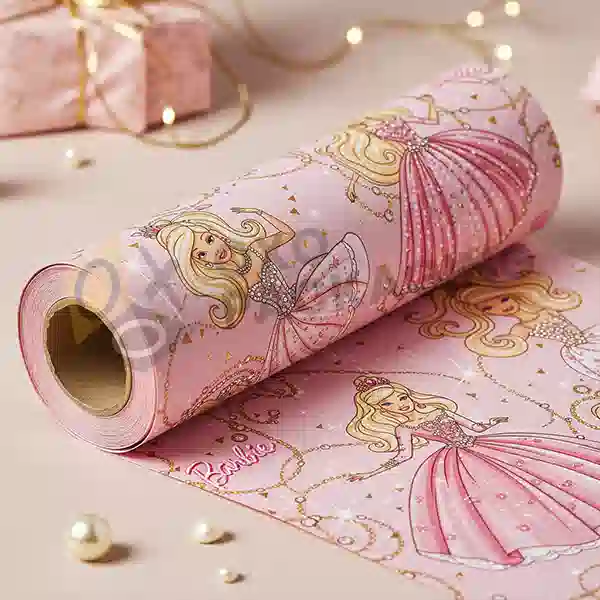 Barbie Christmas Wrapping Paper