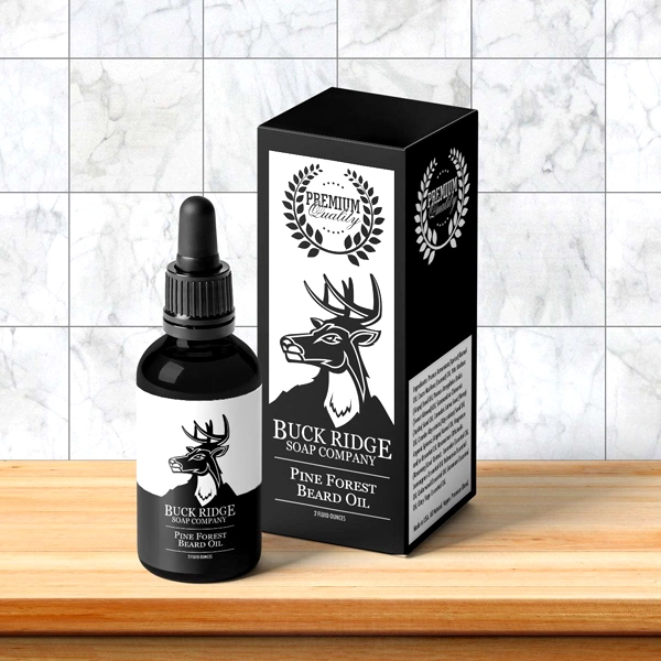 beard oil packaging