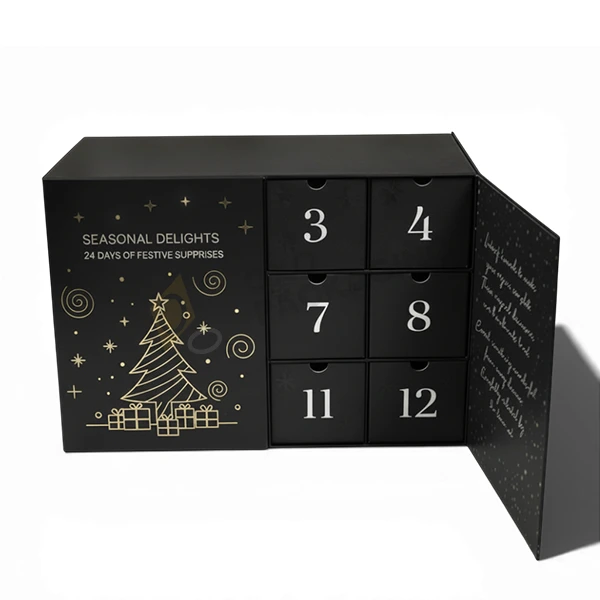 black advent calendars design
